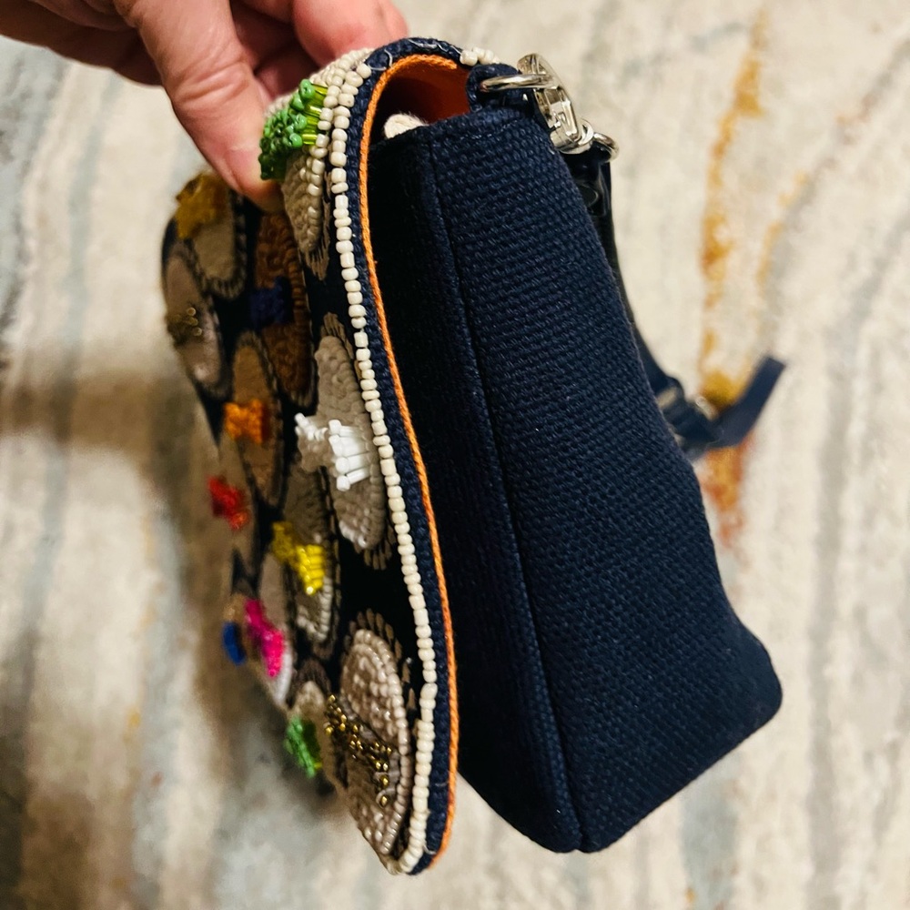 Chico's Black Crossbody Bag with Colorful Beadwork - Picture 5 of 8